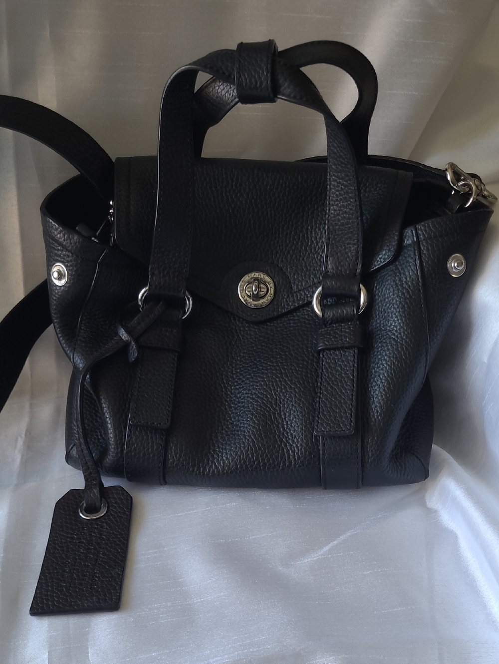 Marc by Marc Jacobs Black Pebbled Leather Satchel - Picture 2 of 13